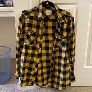 Plaid collection - yellow and black - XL